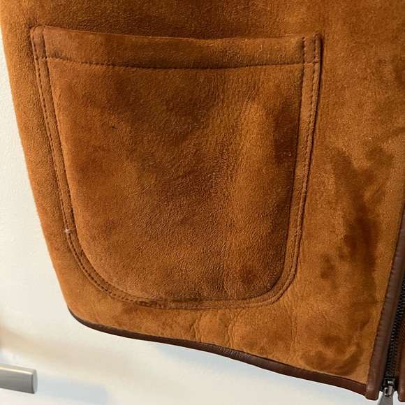 Homecore Leather and Suede Shearling Vest - Picture 2 of 15